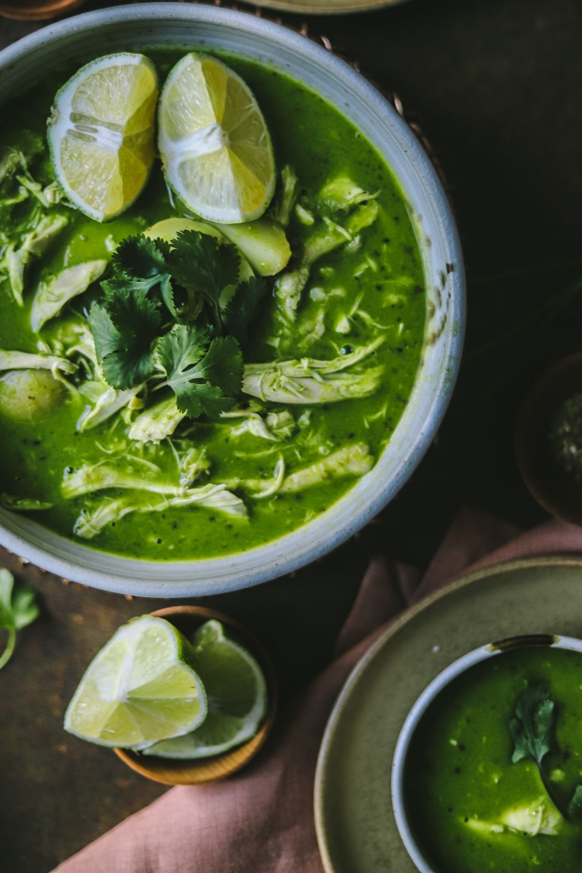 Simple and Flavorful Cilantro Chicken Soup with Lime