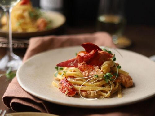 Lobster Tortellini with White Wine Cream Sauce - getting fancy with pasta -  Will Cook For Friends