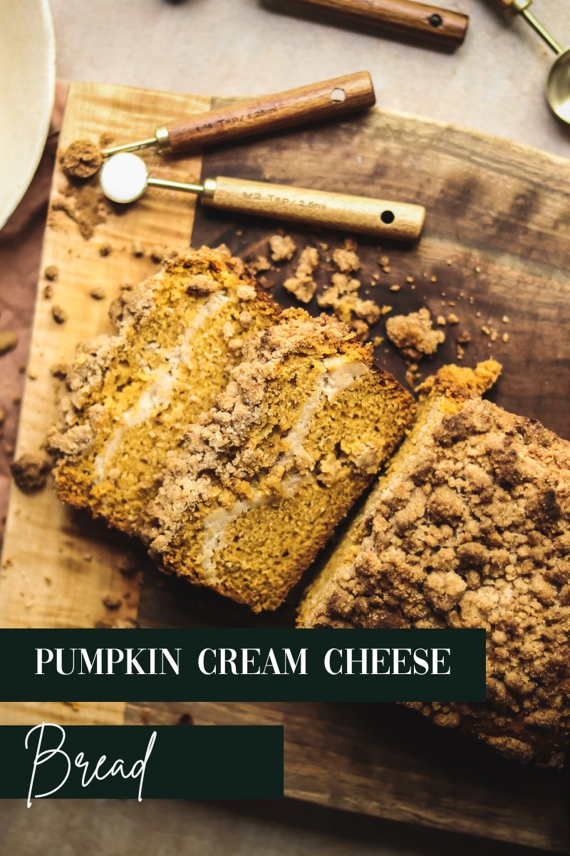 Pumpkin Cream Cheese Bread (with Streusel Topping)