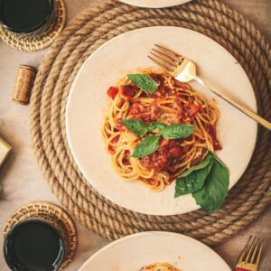 The pasta from the bear, or spaghetti pomodoro