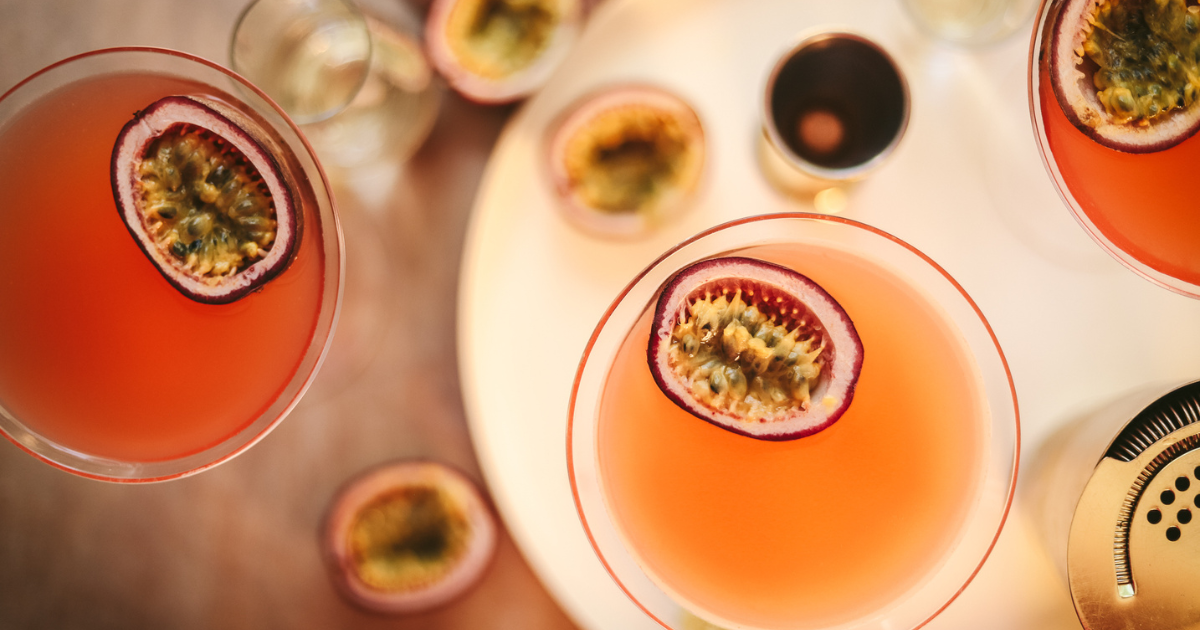 Passion Fruit Martinis - The Gourmet Bon Vivant