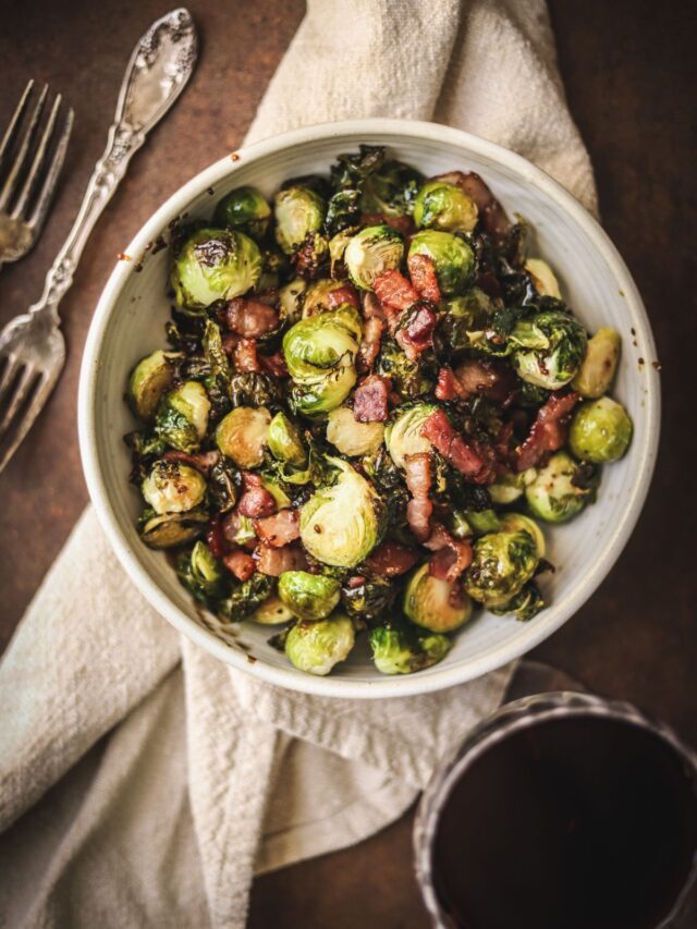 The Best Bacon Roasted Brussels Sprouts