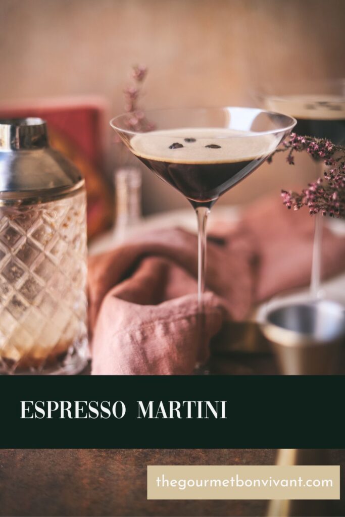 espresso martinis with title text.