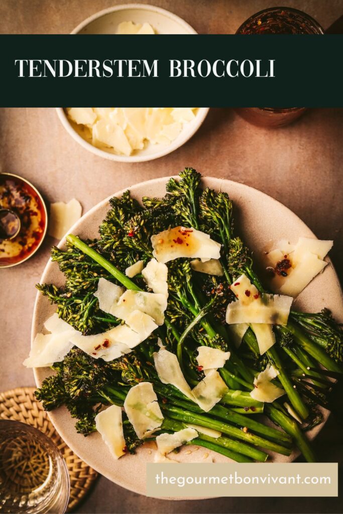 Roasted Tenderstem Broccoli with Honey and Parmesan